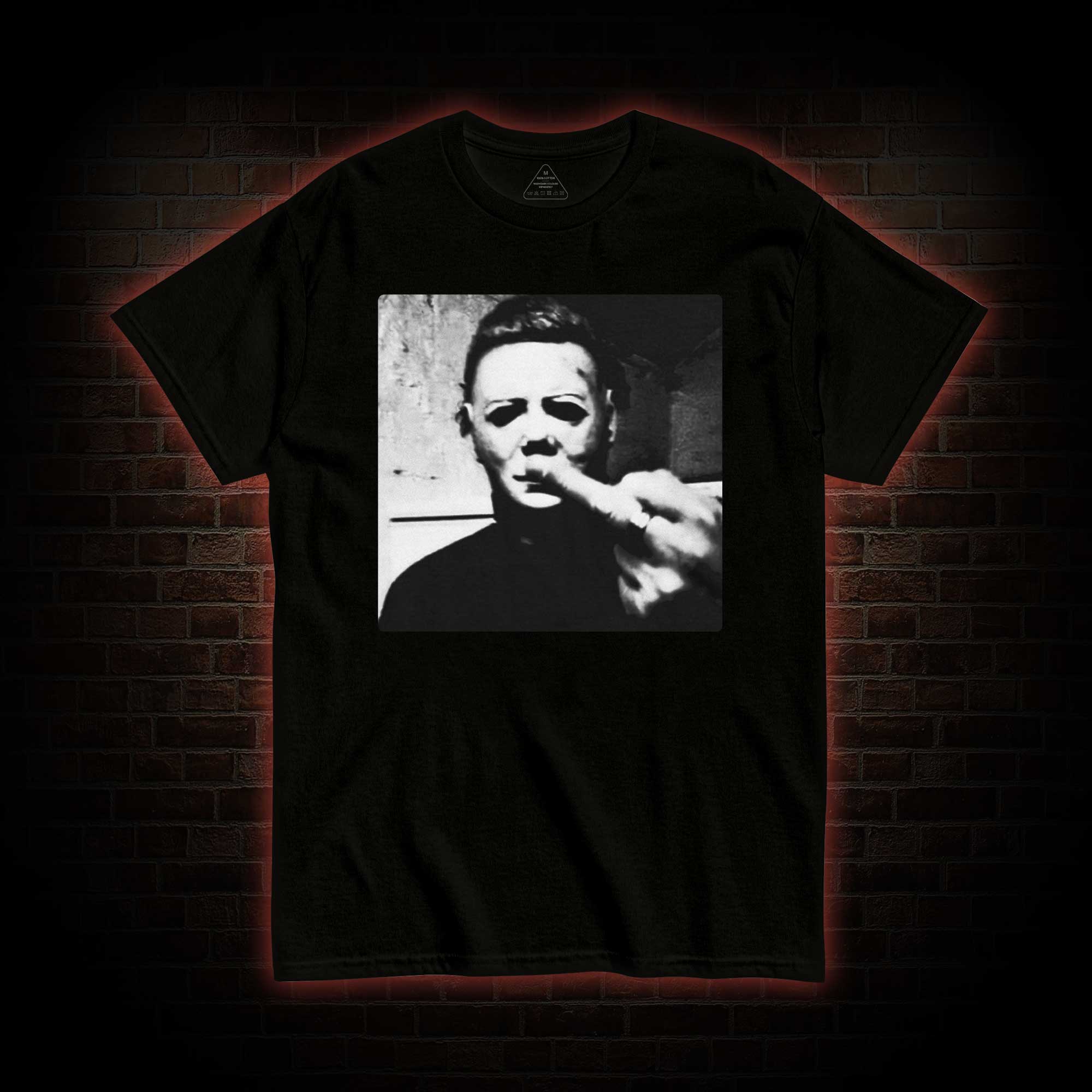 Horror Monster Middle Finger T-shirt