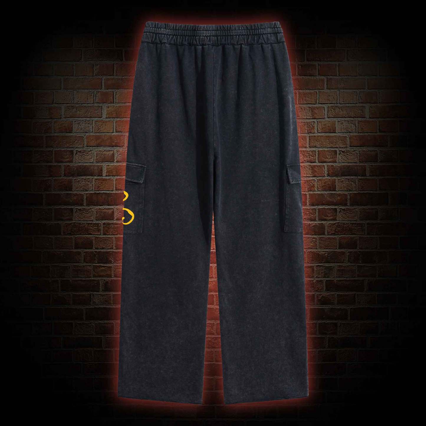 The King in Yellow Washed Cargo Pants