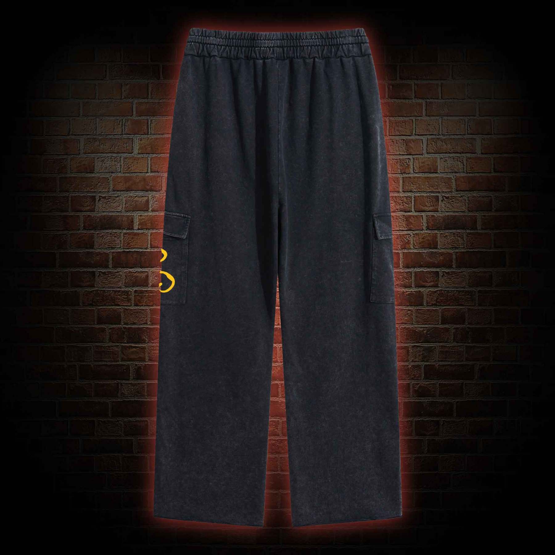 The King in Yellow Washed Cargo Pants