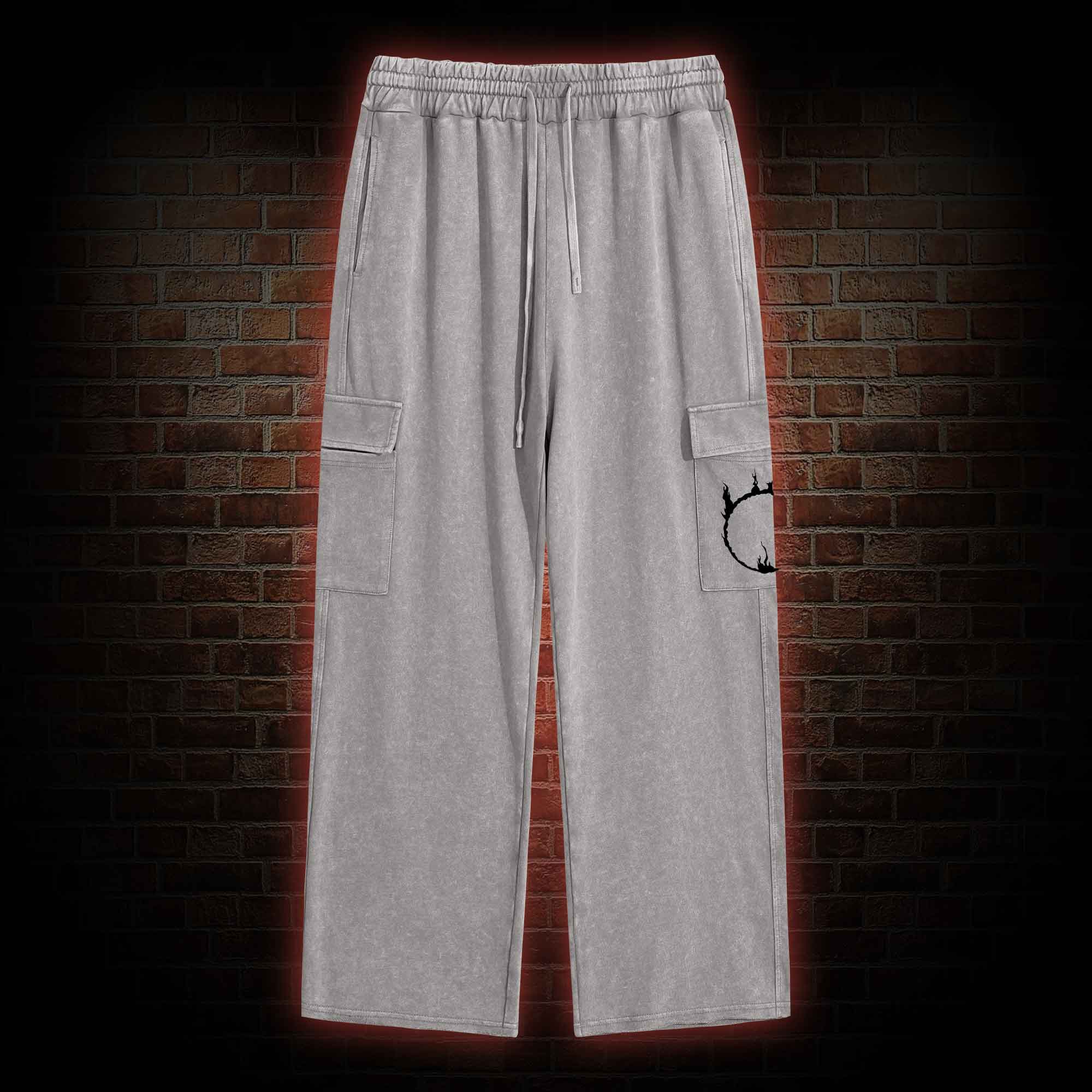 Accursed Undead Washed Cargo Pants