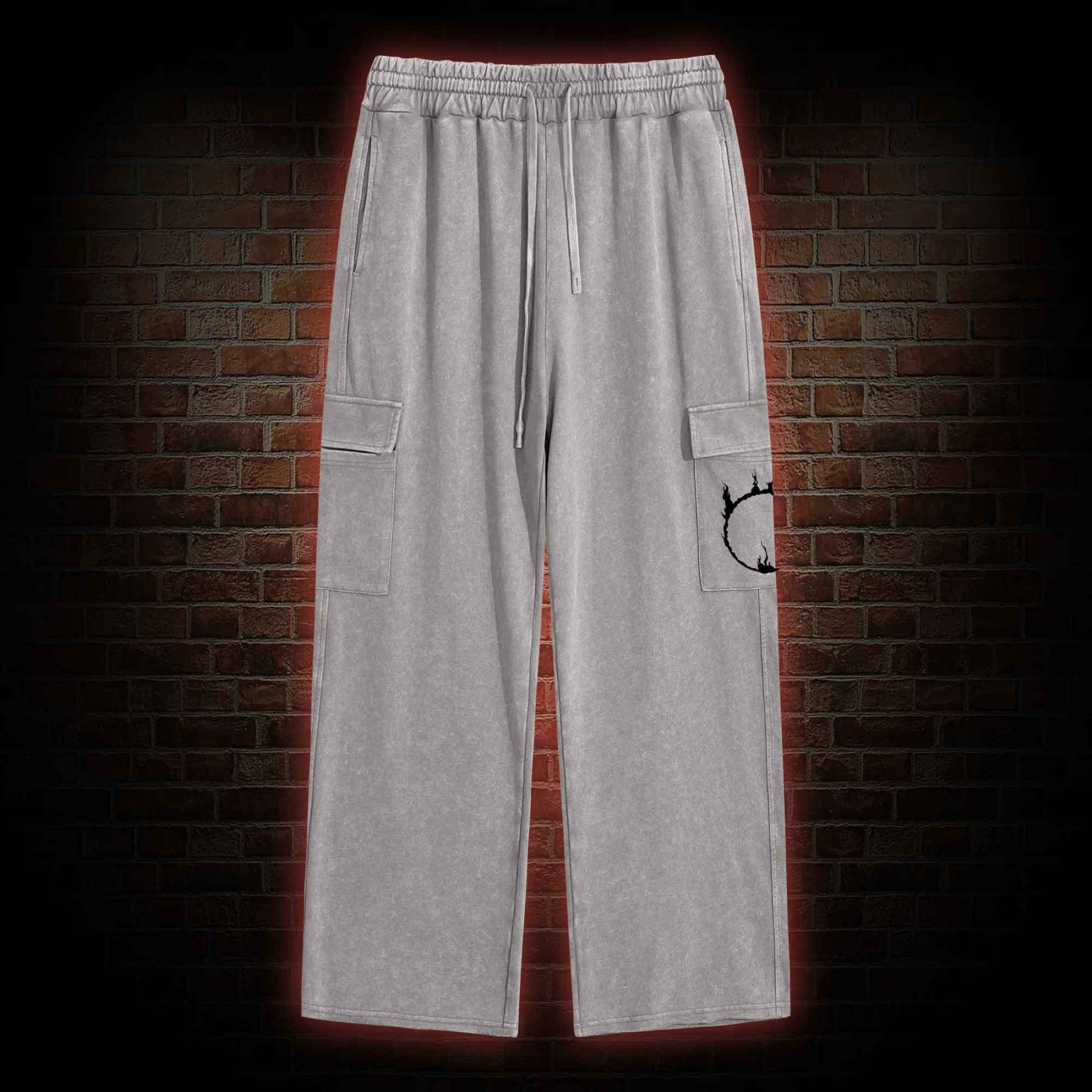 Accursed Undead Washed Cargo Pants