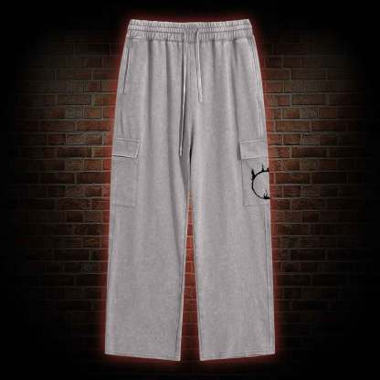 Accursed Undead Washed Cargo Pants