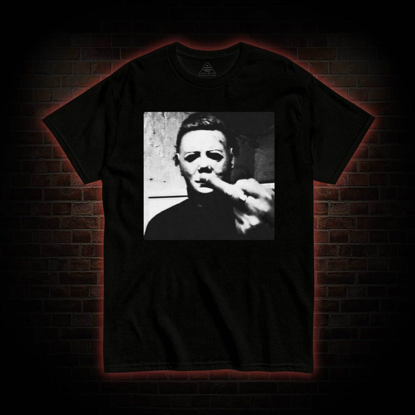 Horror Monster Middle Finger T-shirt