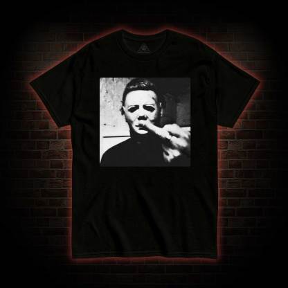 Horror Monster Middle Finger T-shirt