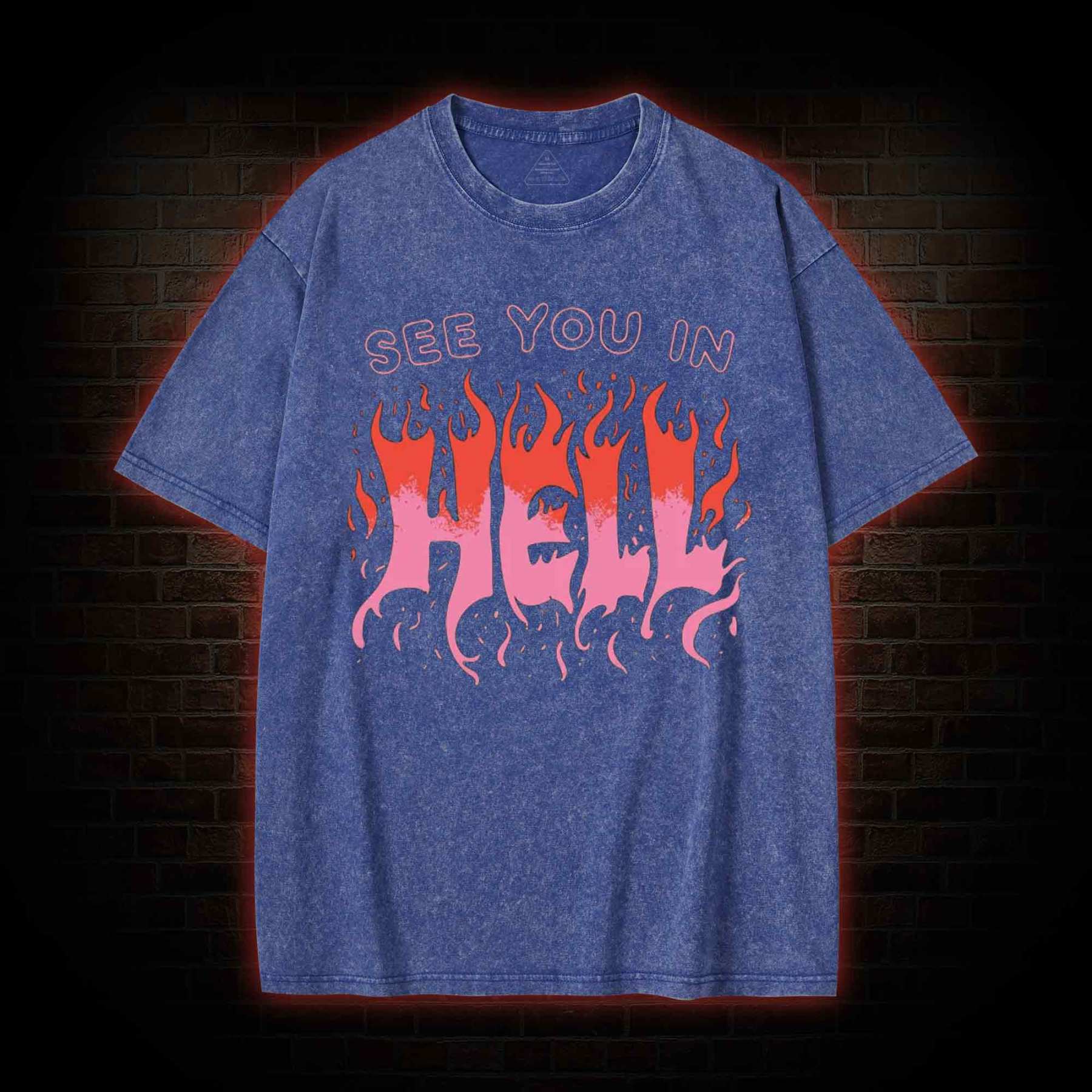 See You In Hell Washed T-shirt