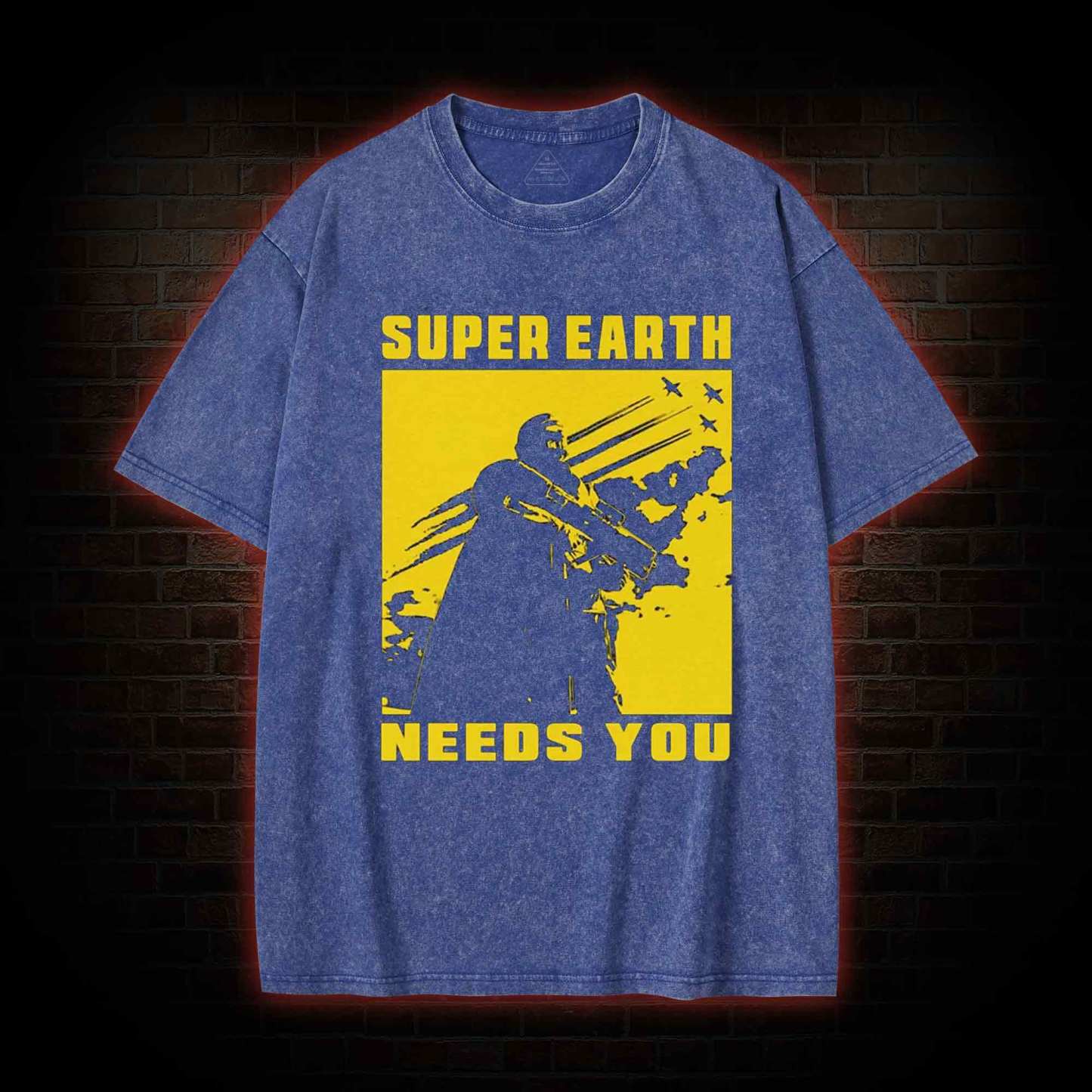 Earth Needs you Washed T-shirt