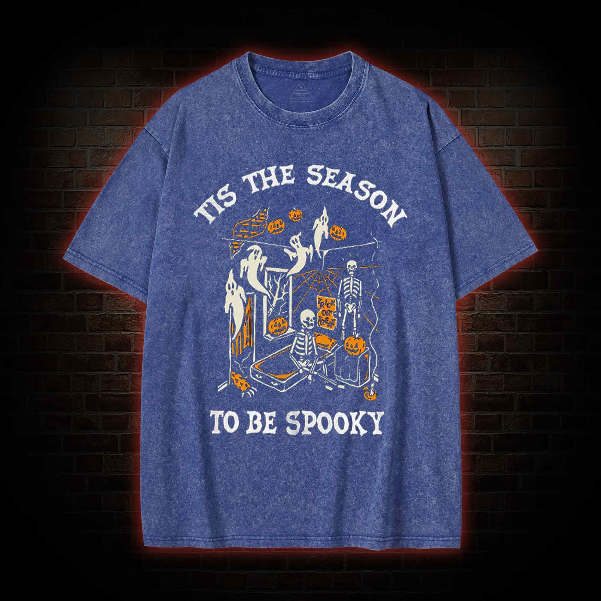 Tis The Season to be Spook Washed T-shirt