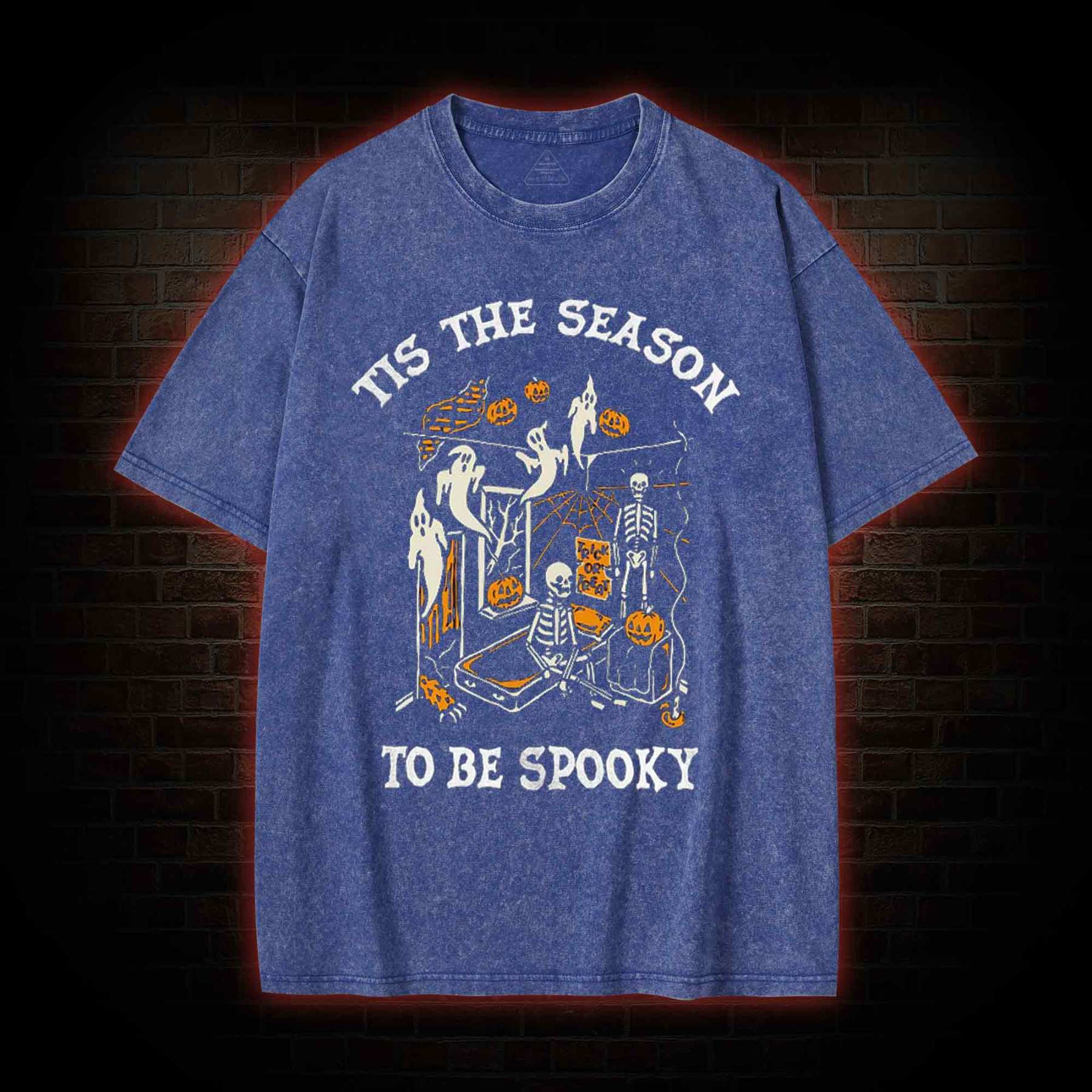 Tis The Season to be Spook Washed T-shirt