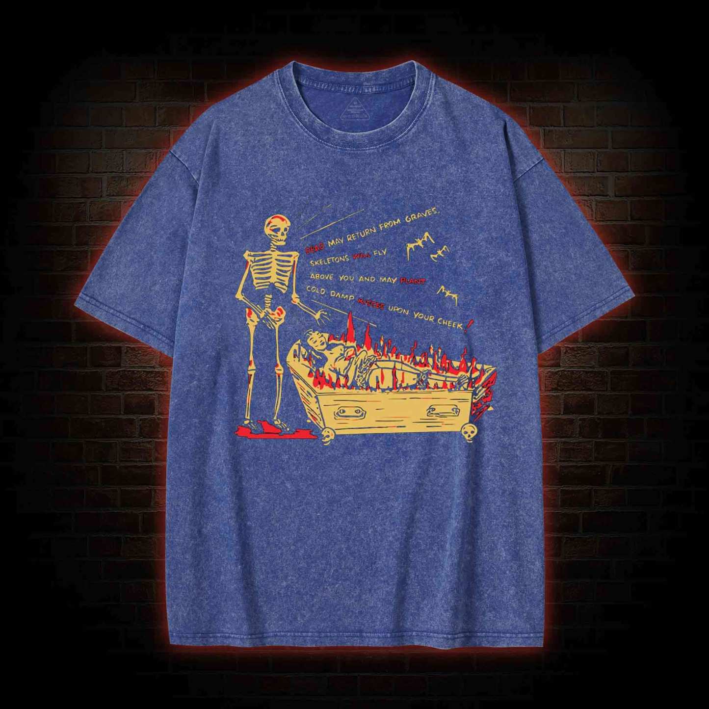 Cold Damp Kisses Washed T-shirt