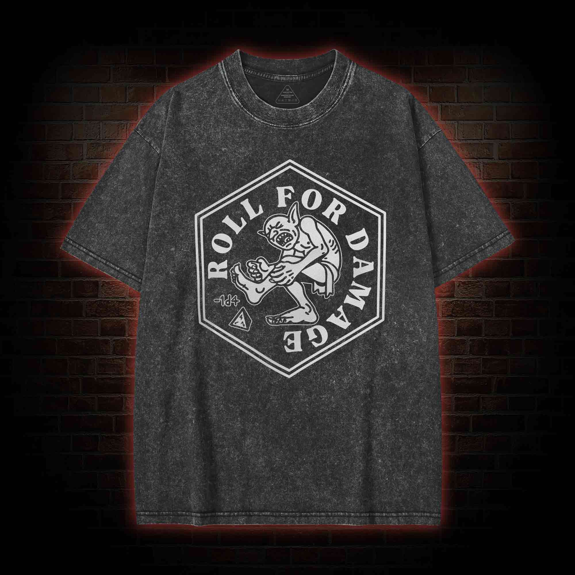 Roll for Damage Washed T-shirt