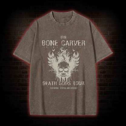 The Bone Carver Death Gods Tour Washed T-shirt