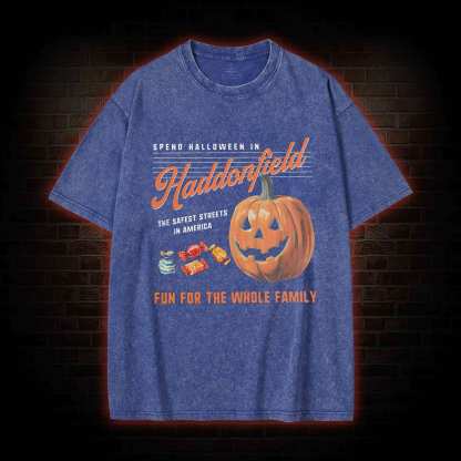Spend Halloween in Haddonfield Washed T-shirt