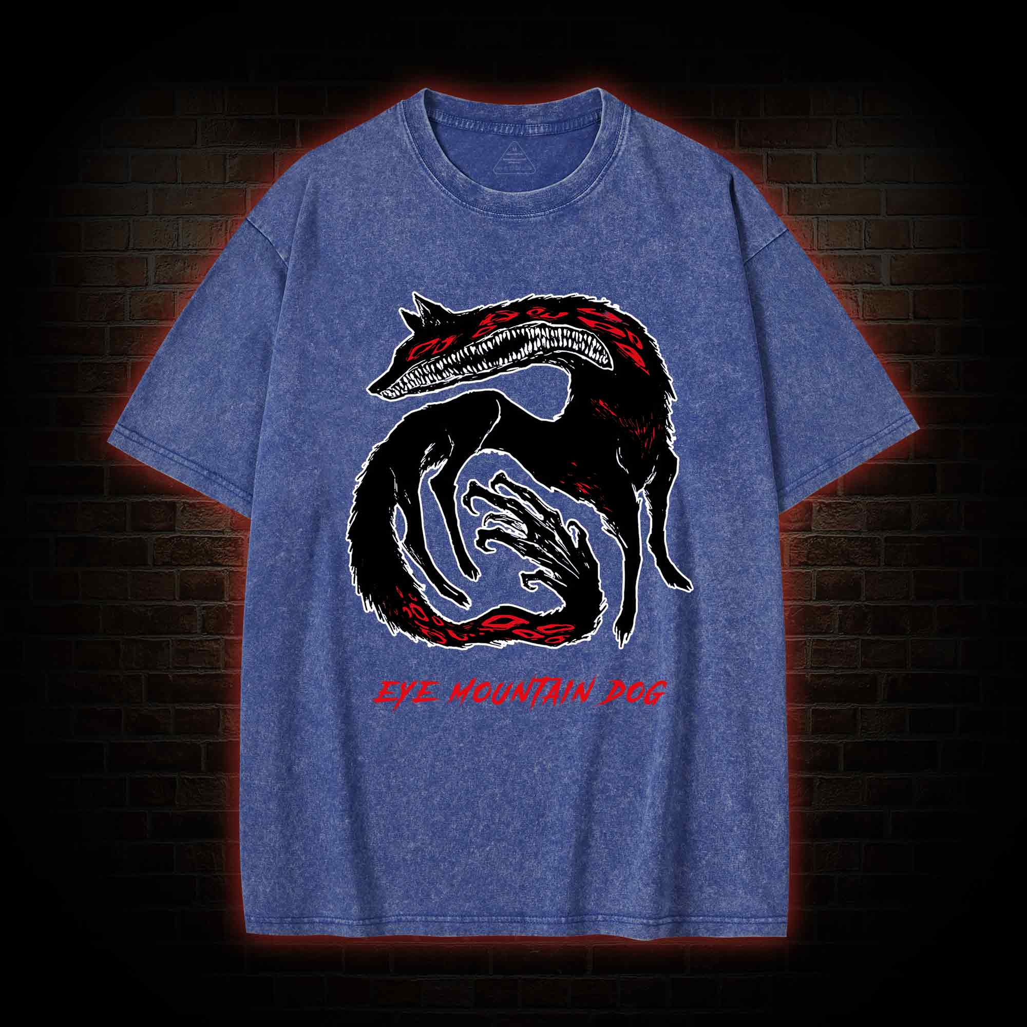 Eye Mountain Dog Washed T-shirt