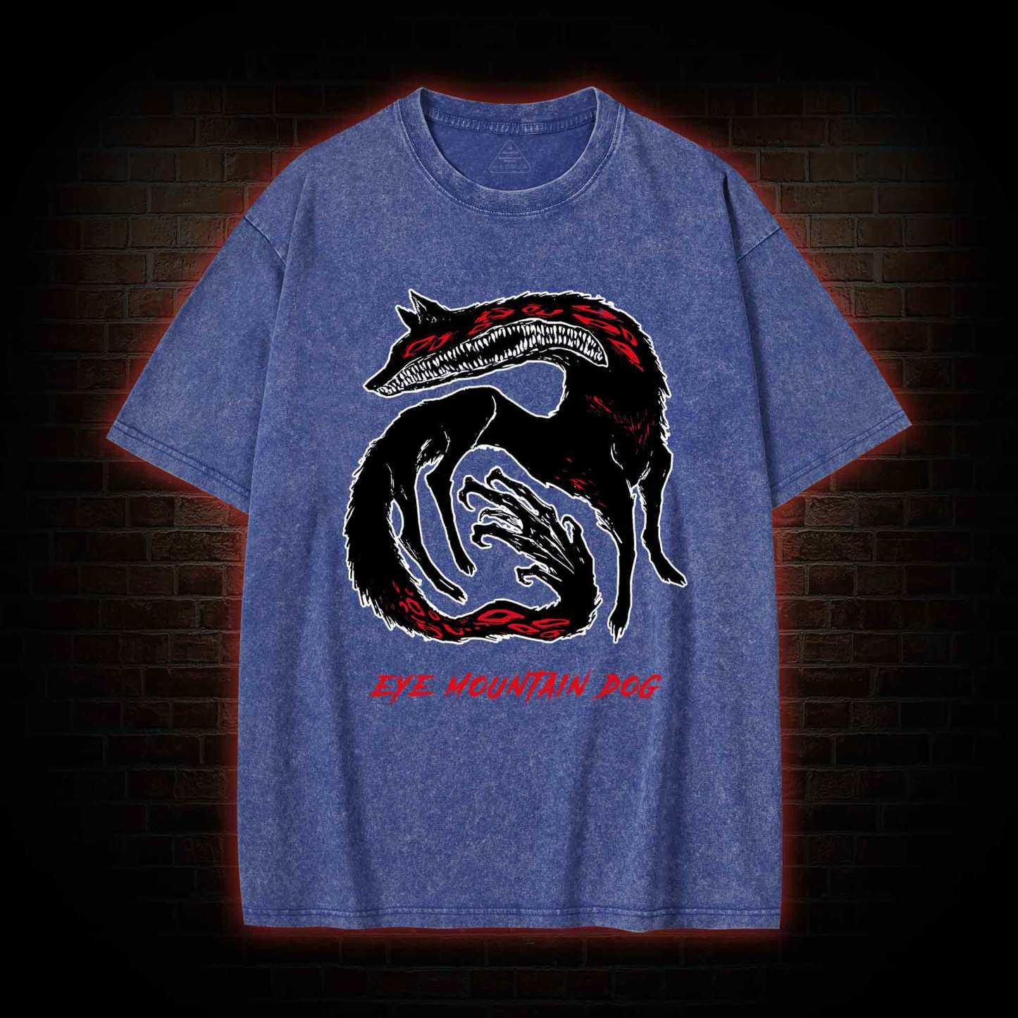 Eye Mountain Dog Washed T-shirt
