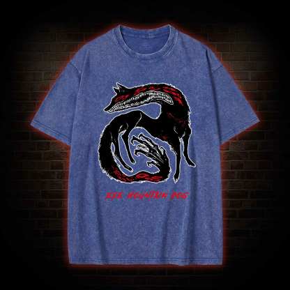 Eye Mountain Dog Washed T-shirt