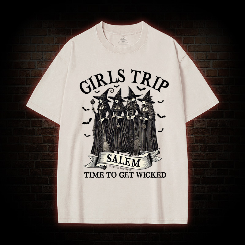 Girls Trip Salem Sweatshirt  Washed T-shirt