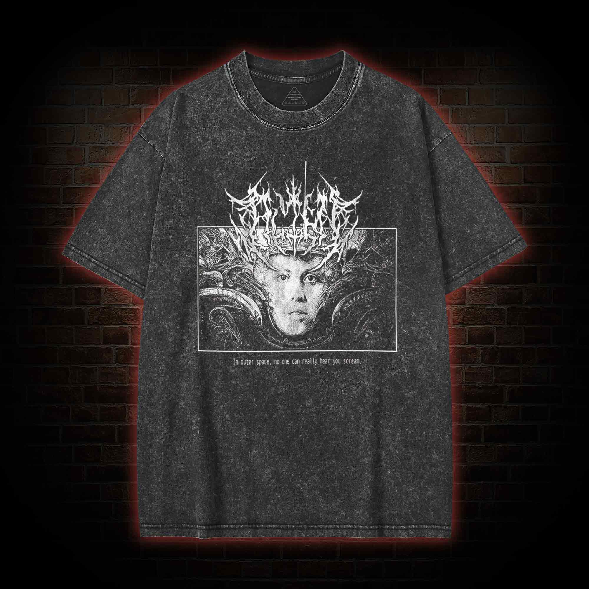 Alien No One Can Hear You Scream Washed T-shirt