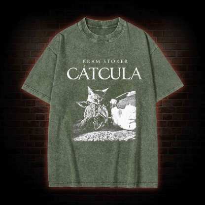 Cat Vampire Washed T-shirt