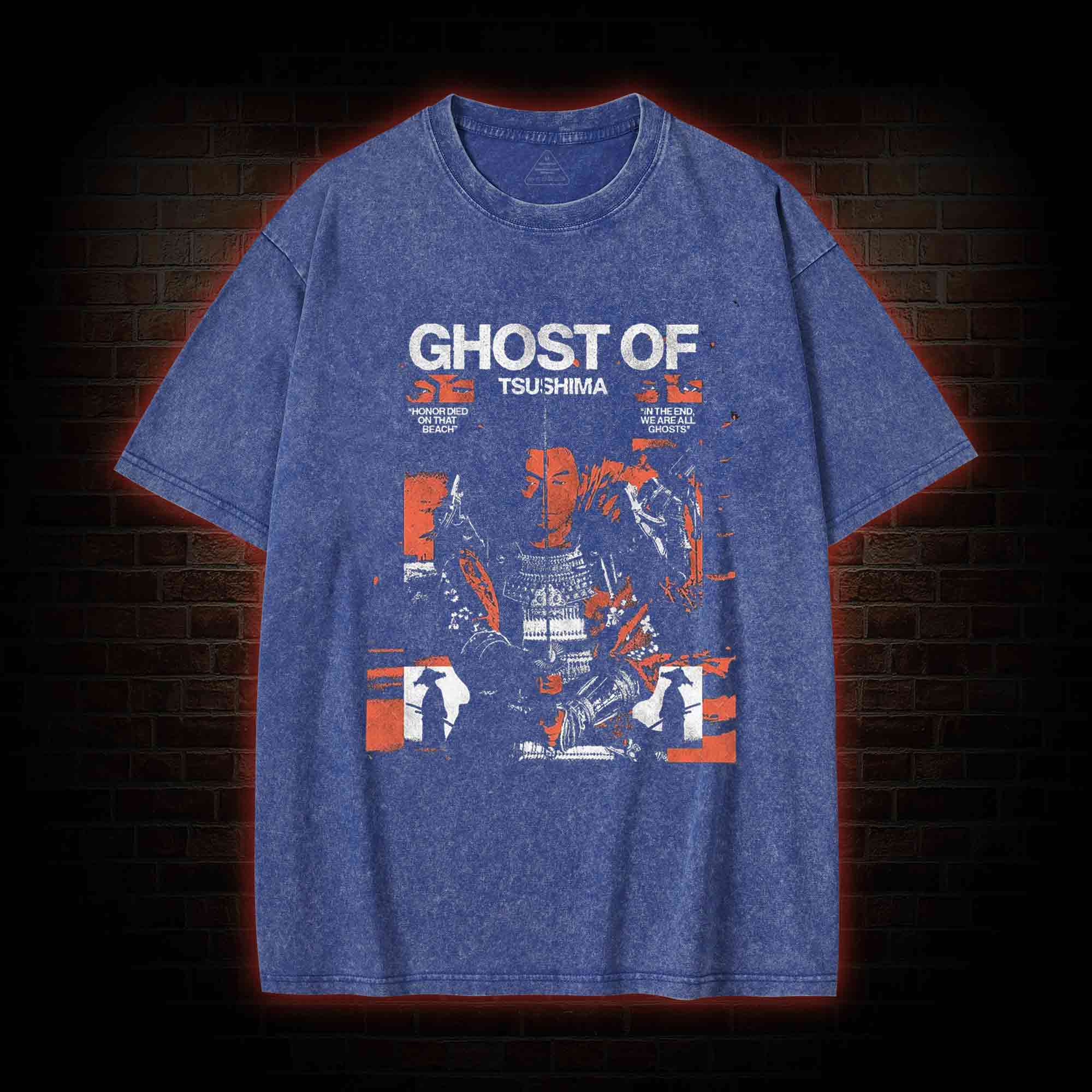 Horror Died on that Beach Washed T-shirt