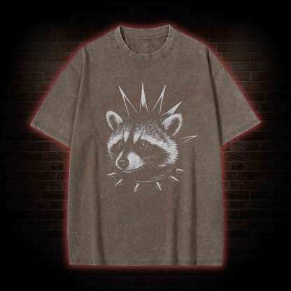 Punk Raccoon Washed T-shirt