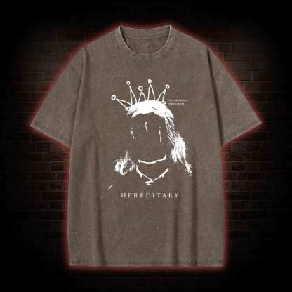 Horror Every Family Tree Hides A Secret Washed T-shirt