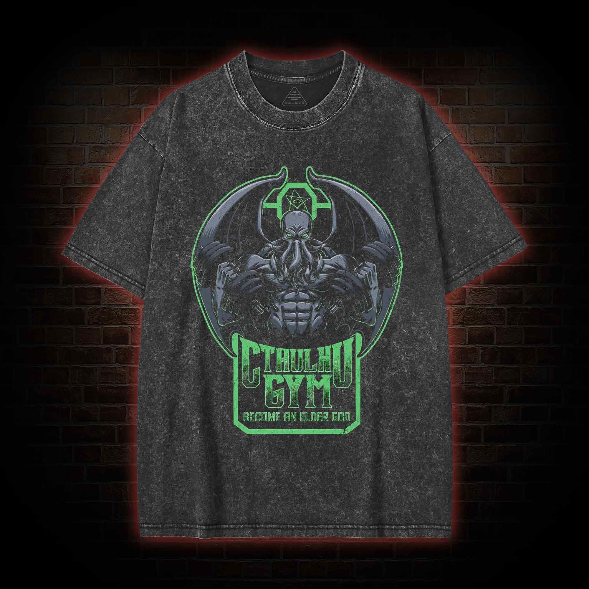 Cthulhu Gym Washed T-shirt