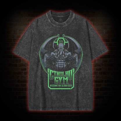 Cthulhu Gym Washed T-shirt