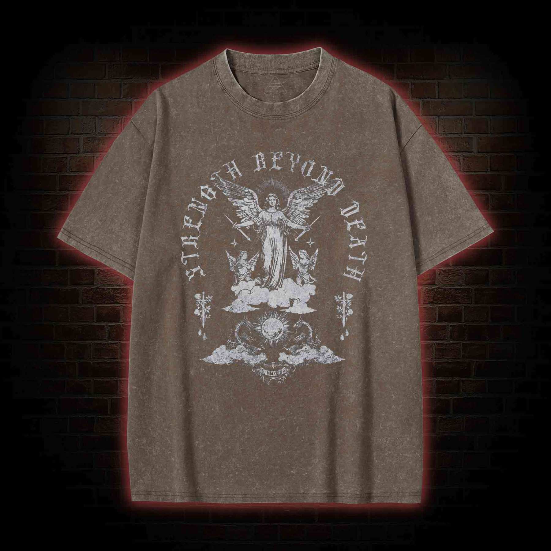Strength Beyond Death Washed T-shirt