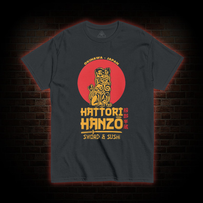 Hattori Hanzo Sword and Sushi T-shirt