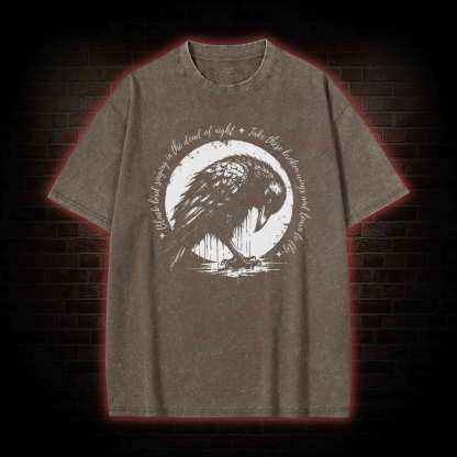 Blackbird Singing in the Dead of Night Washed T-shirt