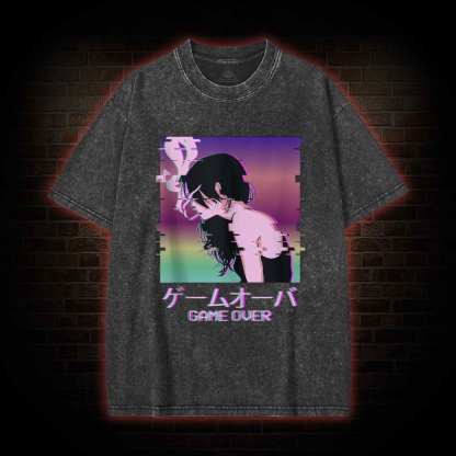 Sad Girl Washed T-shirt