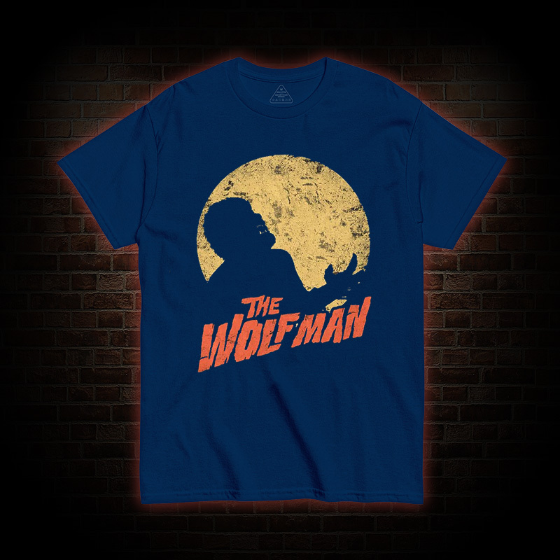 Moonlit Silhouette Wolf Man T-Shirt