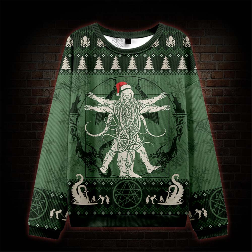 Merry Cthulhumas Festive Ugly Sweatshirts