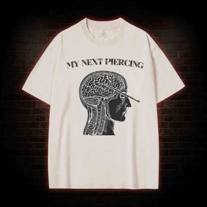 My Next Piercing Washed T-shirt