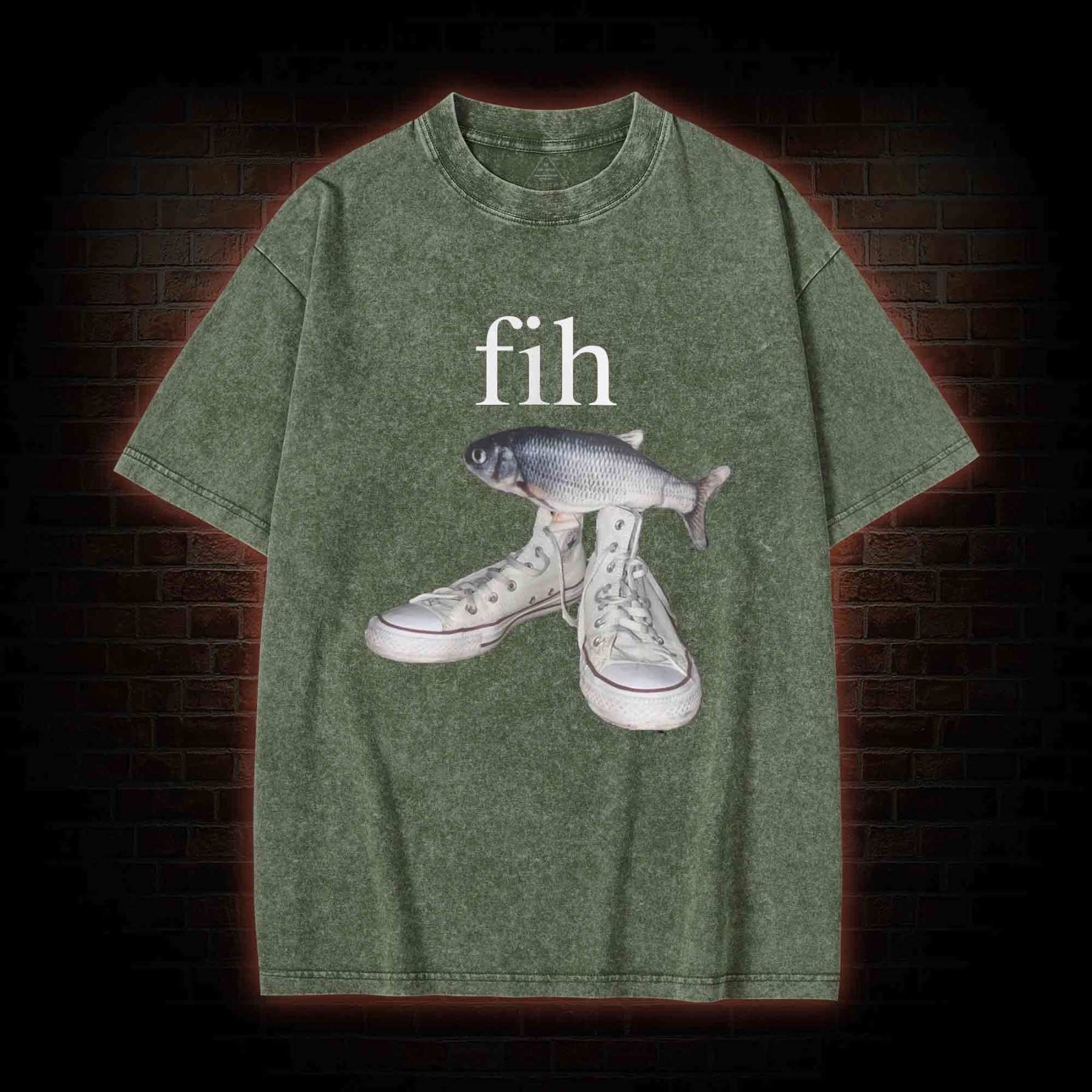 Funny Fish Washed T-shirt