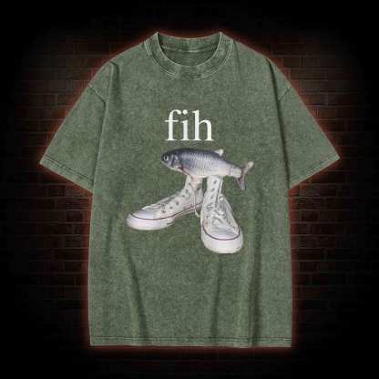 Funny Fish Washed T-shirt