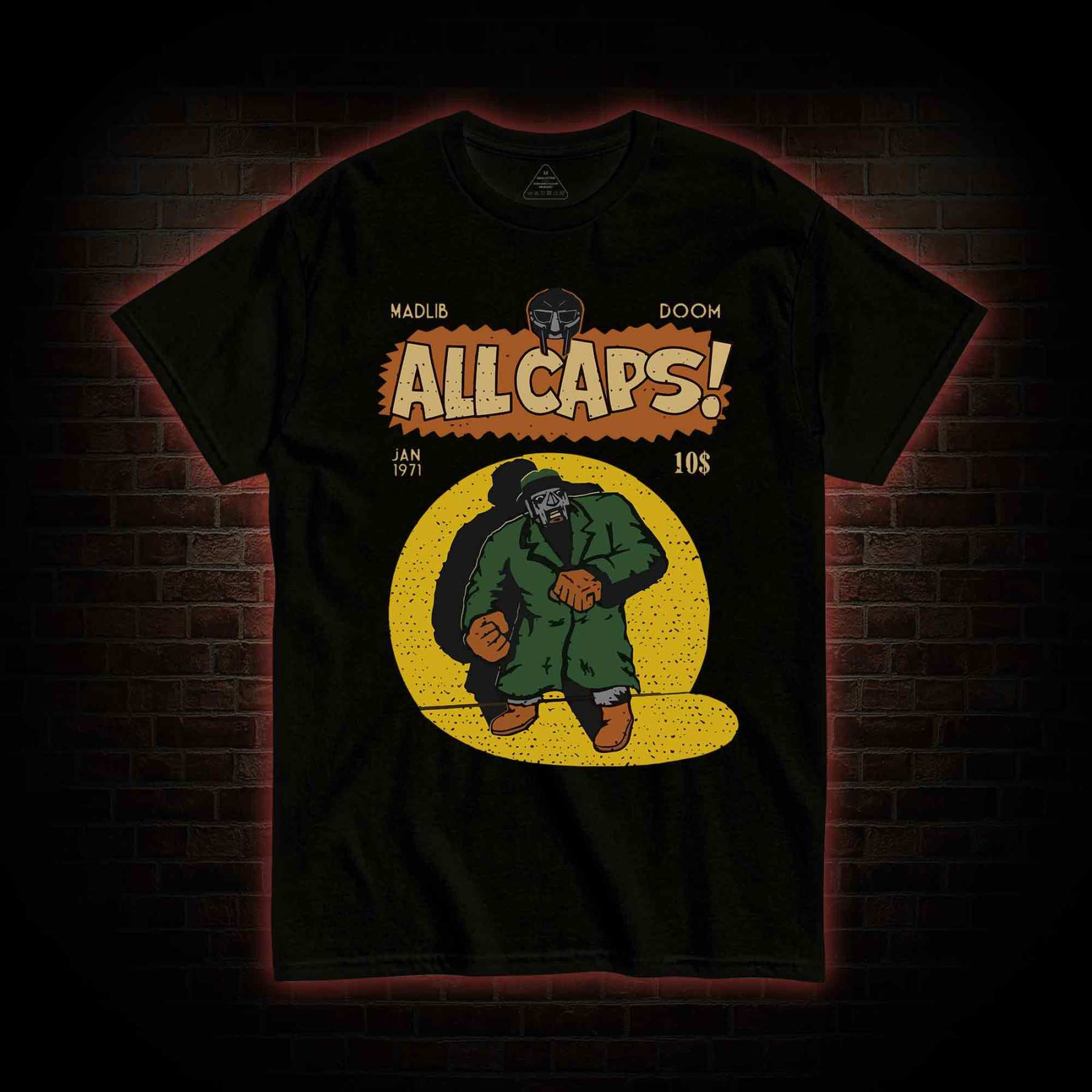 All Caps Vintage T-shirt