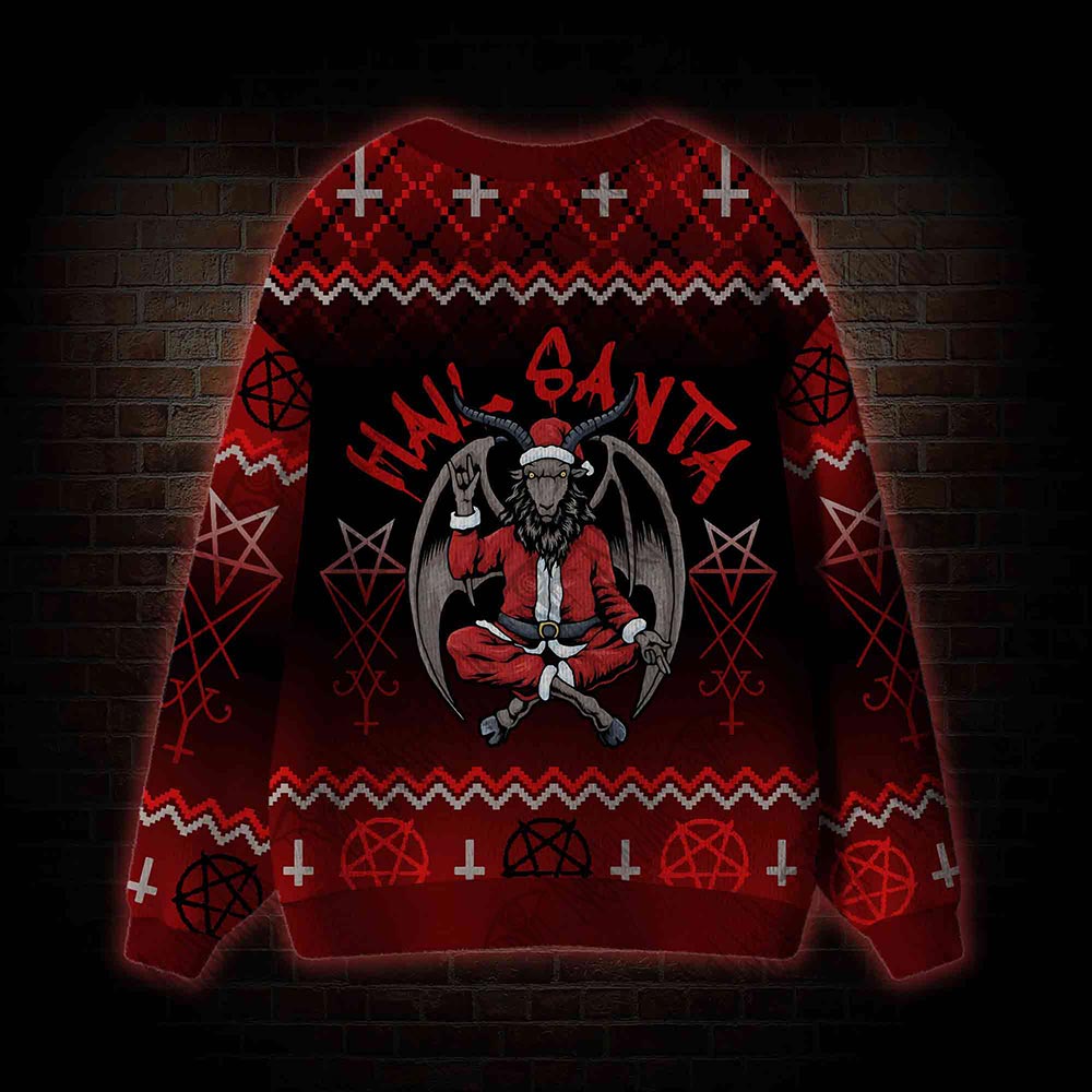 Hail Santa Cardigan Sweater