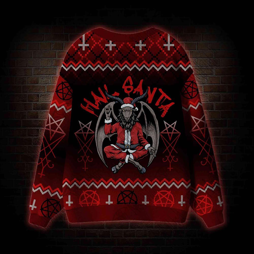 Hail Santa Cardigan Sweater