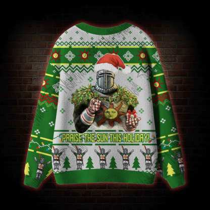 Praise the Sun This Holiday! Cardigan Sweater