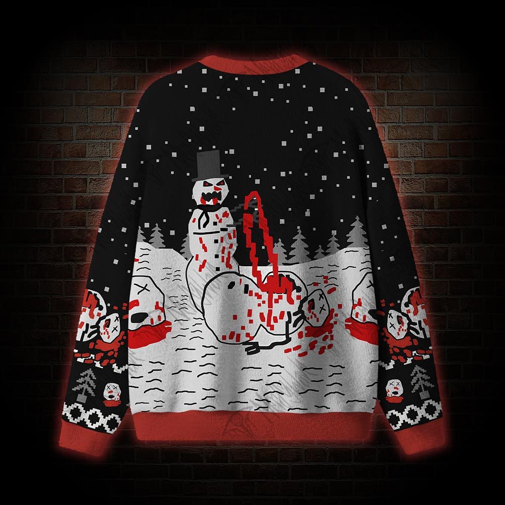 Killer Snowman Ugly Sweatshirts