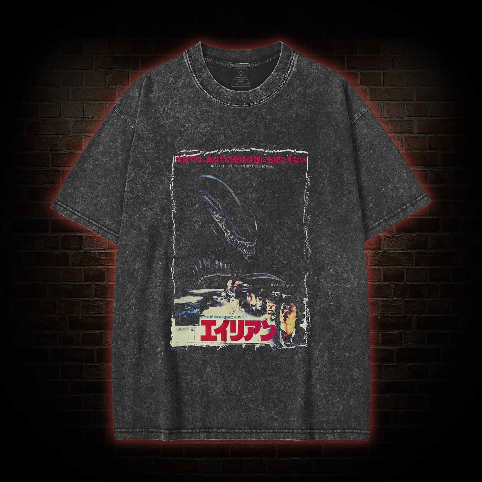 Alien No One Can Hear You Scream Washed T-shirt