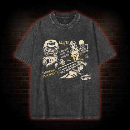 Skeleton Monster Washed T-shirt