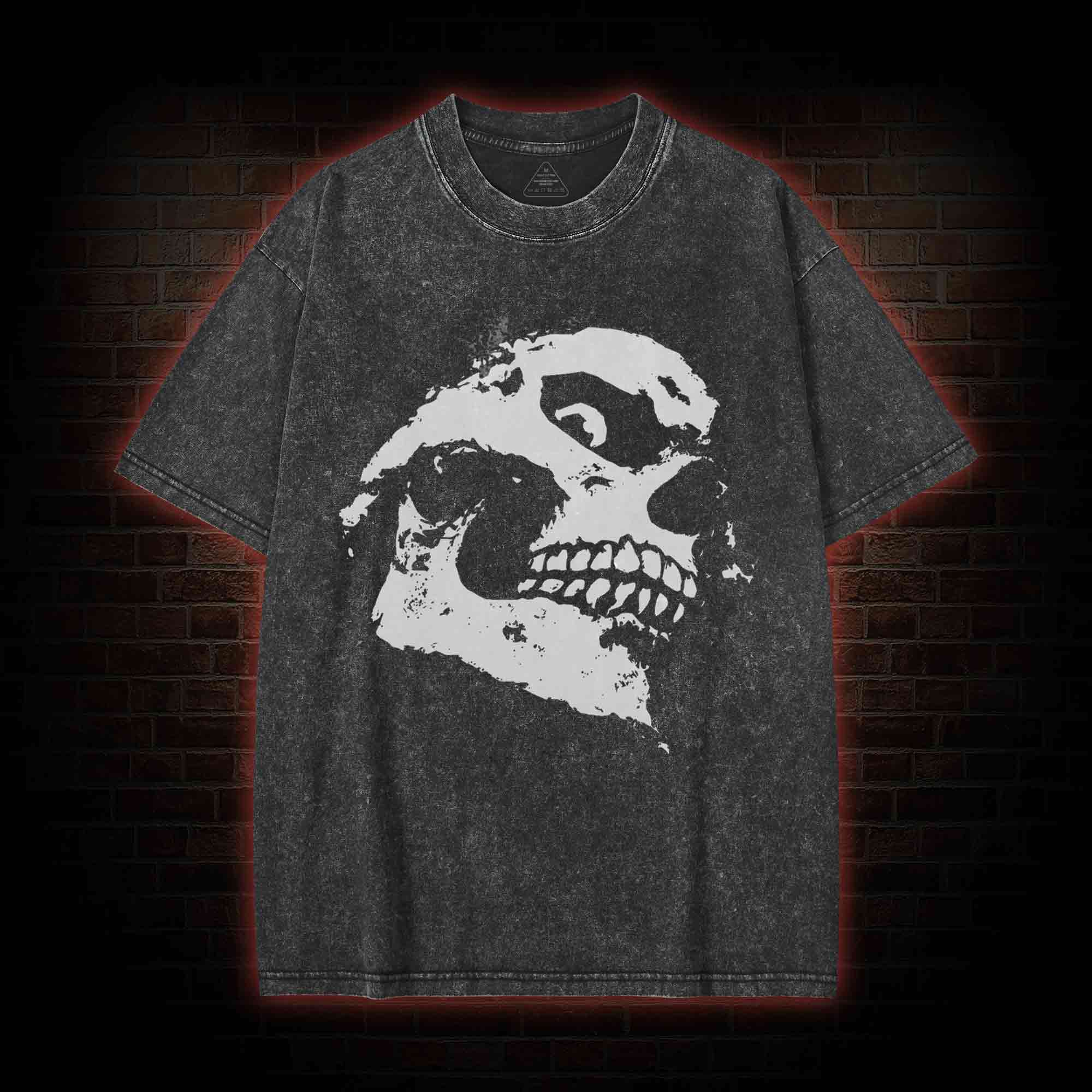 Retro Skull Washed T-shirt
