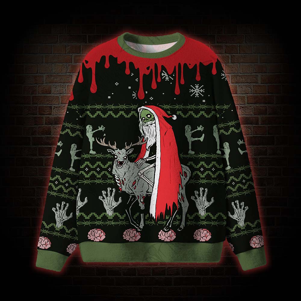 Zombie Santa Ugly Sweatshirts