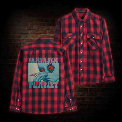 Fantastic Planet Unisex Flannel Shirt