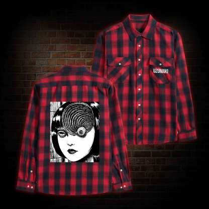Horror Eyeball Unisex Flannel Shirt