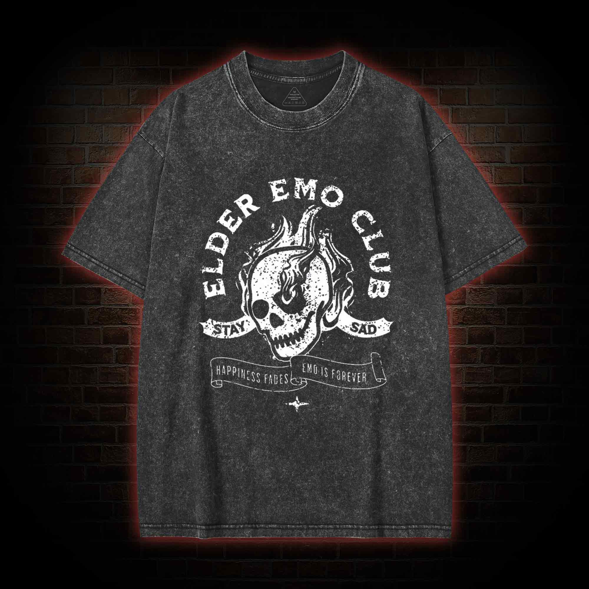 Elder Emo Club Washed T-shirt