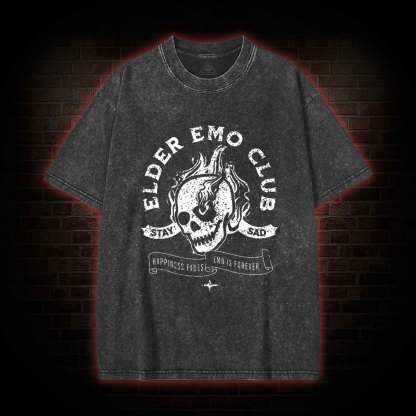 Elder Emo Club Washed T-shirt
