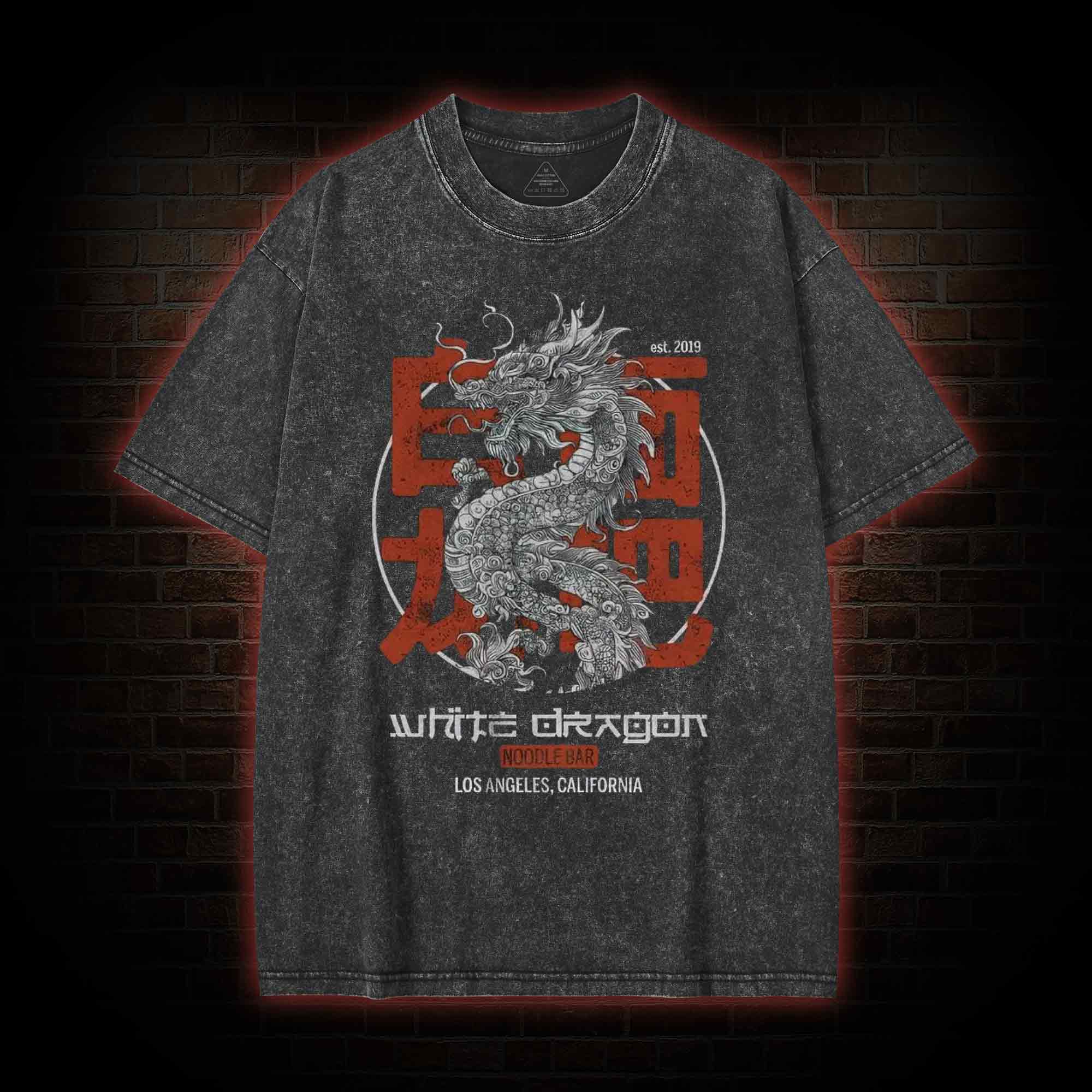White Dragon Noodle Bar Washed T-shirt